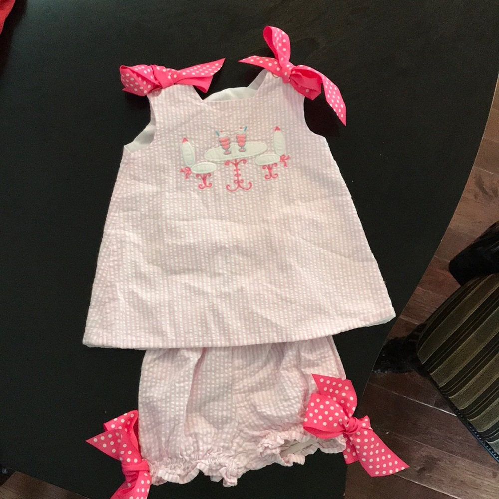 Little Girls Seersucker Soda Shop Summer Set, 2T